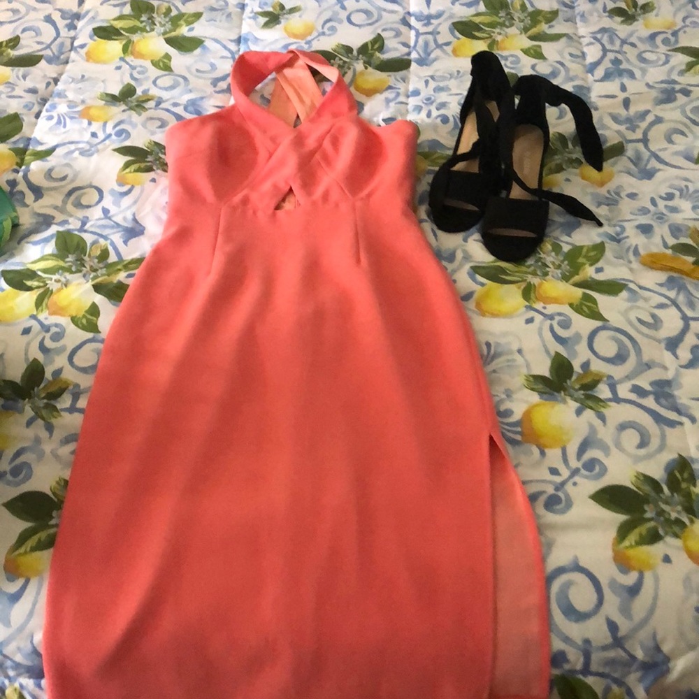 Bcbg generation cocktail dress. Coral colored